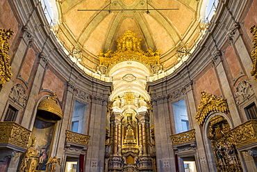 Interior of the Clerigos Church, Porto, Portugal, Europe