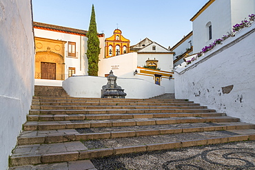 View from the Bailao Steps to the Paz y Esperanza Convent, Cordoba, Andalusia, Spain, Europe