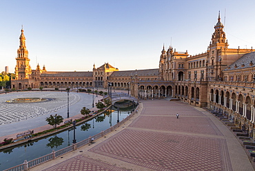 Plaza de Espana, Seville, Andalusia, Spain, Europe