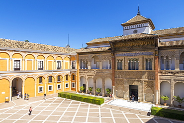 Palacio del Rey Don Pedro inside the Royal Alcazars, UNESCO World Heritage Site, Seville, Andalusia, Spain, Europe