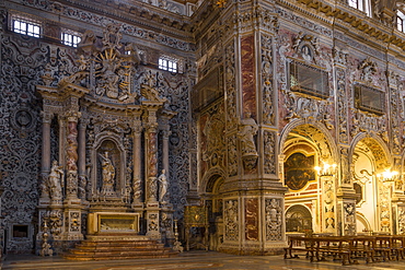 Interior of the Santa Caterina d'Alessandria Church, Palermo, Sicily, Italy, Europe