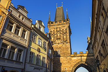 The Lesser Town (Mala Strana) Bridge Tower, UNESCO World Heritage Site, Prague, Bohemia, Czech Republic, Europe