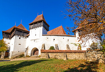 Fortified church and fortress of Viscri, UNESCO World Heritage Site, Transylvania, Romania, Europe