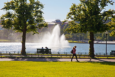 Lille Lungegardsvannet, Bergen, Norway, Scandinavia, Europe