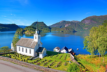 Vikaneset, Romarheimsfjorden, Forde, Norway, Scandinavia, Europe