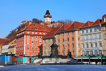 Haupt Platz, Graz, Styria, Austria, Europe