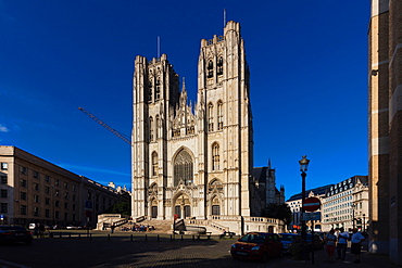 The St. Michel and Gudule Cathedral, Brussels, Belgium, Europe