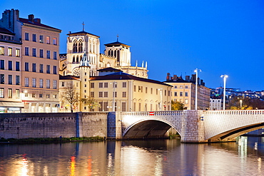 Pont Bonaparte, Lyon, Auvergne-Rhone-Alpes, France, Europe