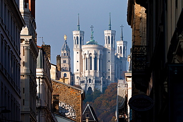 Basilique Notre-Dame de Fourviere, Lyon, Auvergne-Rhone-Alpes, France, Europe