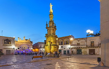 Piazza Salandra, Nardo, Puglia, Italy, Europe