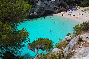 Mitjanera beach, Minorca, Balearic Islands, Spain, Mediterranean, Europe