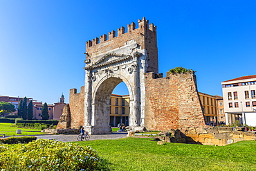 Arch of Augustus, Rimini, Emilia Romagna, Italy, Europe