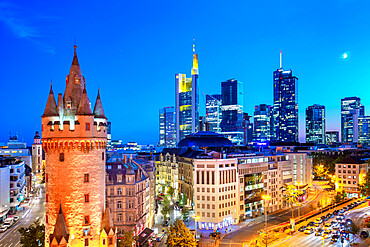 View from the Fleming's terrace, Frankfurt am Main, Hesse, Germany, Europe