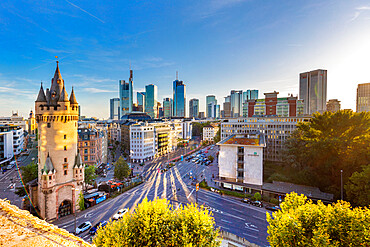 View from the Fleming's terrace, Frankfurt am Main, Hesse, Germany, Europe