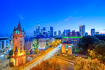 View from the Fleming's terrace, Frankfurt am Main, Hesse, Germany, Europe