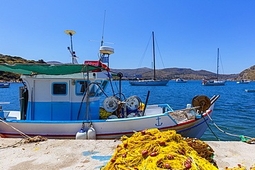 Port of Rina, Leros Island, Dodecanese, Greek Islands, Greece, Europe