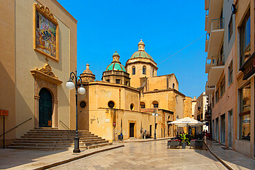 Church of San Giuseppe and Cathedral, Mazara del Vallo, Trapani, Sicily, Italy, Europe