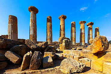 Temple of Hercules, Valley of the Temples, UNESCO World Heritage Site, Agrigento, Sicily, Italy, Europe