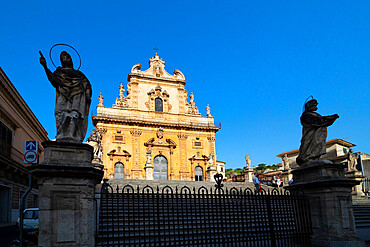 St. Peter's Cathedral, Modica, Ragusa, Val di Noto, UNESCO World Heritage Site, Sicily, Italy, Europe