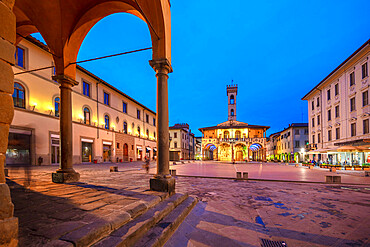 Palazzo d'Arnolfo, Piazza Cavour, San Giovanni Valdarno, Tuscany, Italy, Europe