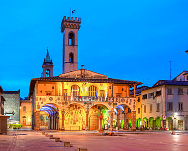 Palazzo d'Arnolfo, Piazza Cavour, San Giovanni Valdarno, Tuscany, Italy, Europe