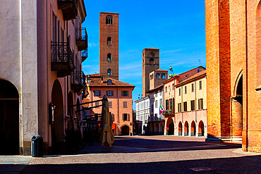 Piazza Risorgimento, Alba, Piedmont, Italy, Europe