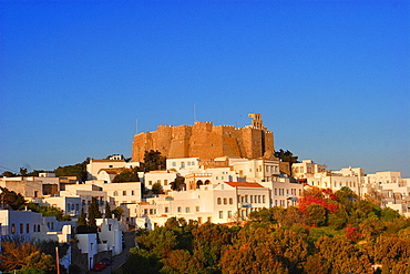 The Monastery of Saint John the Theologian, UNESCO World Heritage Site, Patmos, Dodecanese, Greek Islands, Greece, Europe