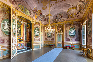 Anti-chapel and chapel of Sant'Uberto, Stupinigi Hunting Lodge, Stupinigi, Turin, Piedmont, Italy, Europe