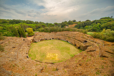 Roman Amphitheater, Sutri, Lazio, Italy, Europe