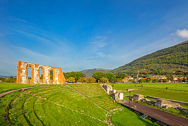 The Roman Theater, Gubbio, Province of Perugia, Umbria, Italy, Europe