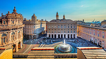 De Ferrari square, Genova (Genoa), Liguaria, Italy, Europe