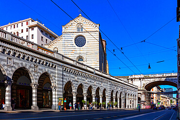 Abbey of Santo Stefano, Via XX Settembre, Genova (Genoa), Liguria, Italy, Europe