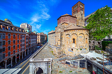 Abbey of Santo Stefano, Via XX Settembre, Genova (Genoa), Liguria, Italy, Europe