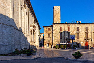 Piazza Ventidio Basso, Ascoli Piceno, Marche, Italy, Europe