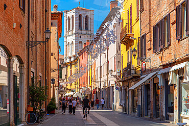 Via Mazzini, Ferarra, Emilia-Romagna, Italy, Europe