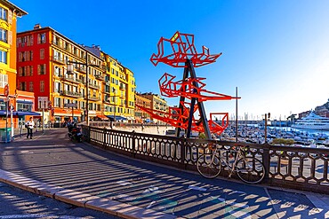 The Old Port, Nice, Alpes-Maritimes, French Riviera, Provence-Alpes-Cote d'Azur, France, Mediterranean, Europe