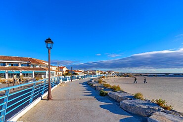 Amphora beach (des Amphores), Saintes-Maries-de-la Mer, Camargue, Bouches du Rhone, Provence-Alpes-Cote d'Azur, France, Mediterranean, Europe