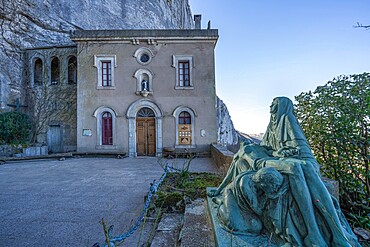 Building next to the Maria Maddalena cave, Plan-d'Aups-Sainte-Baume, Provence-Alpes-Cote d'Azur, France, Europe