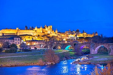 Carcassonne, UNESCO World Heritage Site, Aude, Occitania, France, Europe