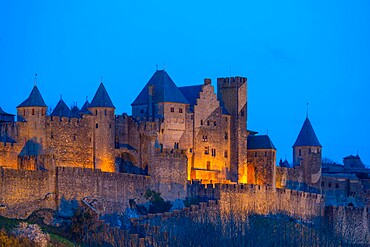 Carcassonne, UNESCO World Heritage Site, Aude, Occitania, France, Europe