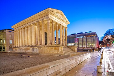 The Maison Carree, Nimes, Gard, Occitania, France, Europe