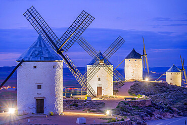 Windmills, Consuegra, Toledo, Castilla-La Mancha, Spain, Europe