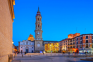 Plaza de la Seo, Zaragoza, Aragon, Spain, Europe