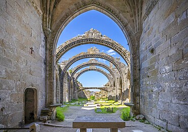 The Ruins of Santa MariA?a de Dozo, Cambados, Pontevedra, Galicia, Spain