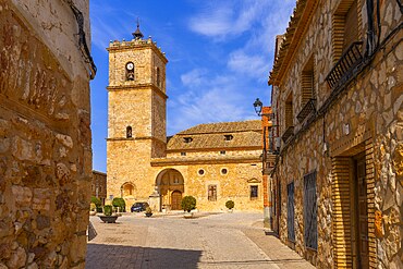 Church of San Antonio Abad, Plaza Juan Carlos I, El Toboso, Toledo, Castile-La Mancha, Spain