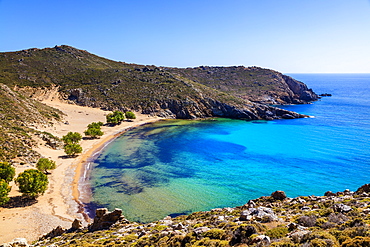 Psili Ammos beach, Patmos, Dodecanese, Greek Islands, Greece, Europe