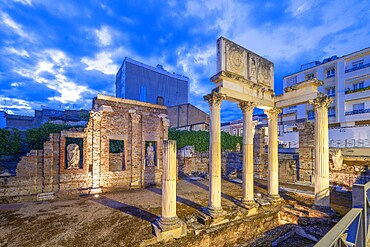 Portico of the Municipal Forum of Augusta Emerita, Merida, Estremadura, Spain