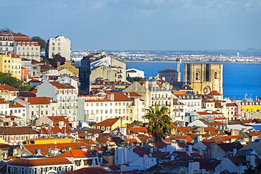 View from the Garden of San Pedro de Alcantara, Lisbon, Portugal