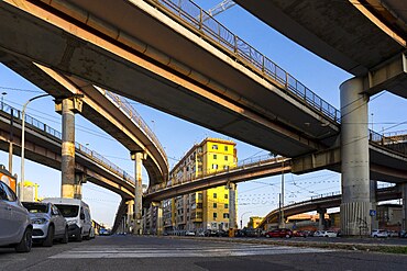 Pigneto district, overpass, Roma, Lazio, Italy