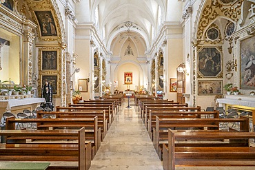 Sanctuary Minor Basilica Pontifical Virgin SS del Carmelo, basilica del Carmine, Mesagne, Brindisi, Salento, Apulia, Italy